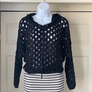 Brown Crochet Sweater